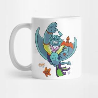 Ray Fillet the mutant Stingray hero. Mug